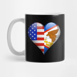 Half American Half American Samoan - Gift for American Samoa From American Samoan Mug